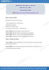 Đề thi giữa kì 1 Văn 8 - Đề số 10